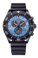 Citizen Eco-Drive AT2567-18L Chronograph Blue Dial Rubber Men Watch