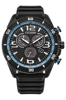 Citizen Eco-Drive AT2587-02E Chronograph Silicone Strap Men Watch
