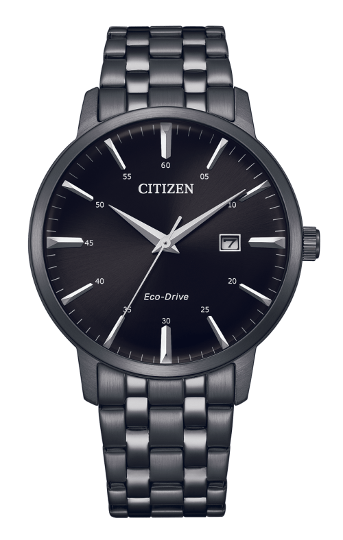 Citizen Eco-Drive BM7465-84E Black Stainless Steel Men Watch Malaysia 