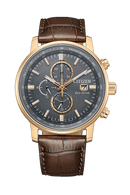 Citizen Eco-Drive CA0843-11H Calf Leather Strap Men Watch