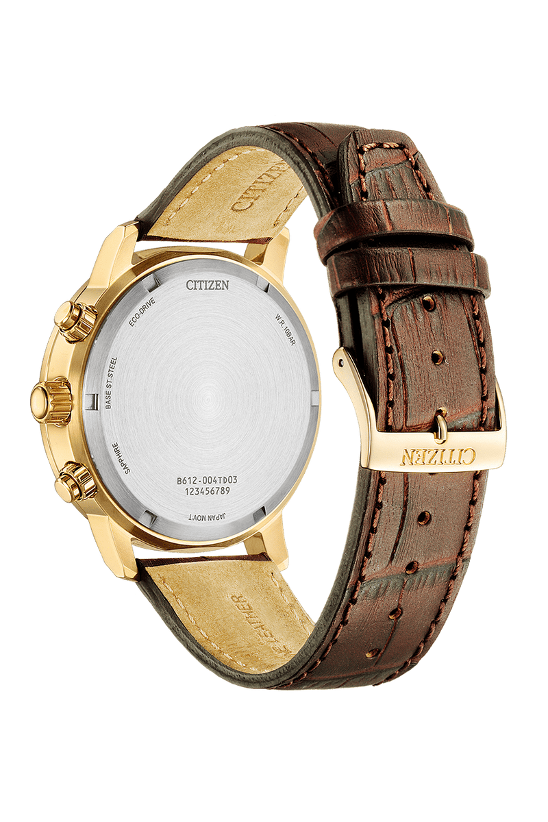 Citizen Eco-Drive CA0843-11H Calf Leather Strap Men Watch