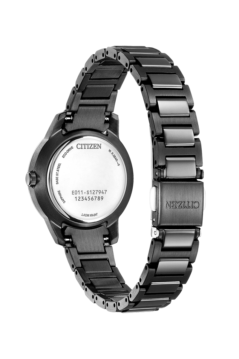 Citizen Eco-Drive EW2595-81E All Black Sapphire Crystal Women Watch