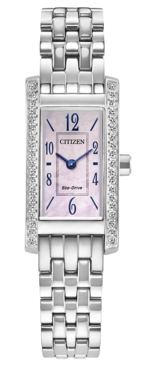 Citizen L EG7110-54Y Eco-Drive Square Dial Mother of Pearl Women Watch