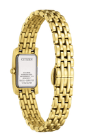 Citizen L EG7112-59D Eco-Drive Square MOP Dial Gold Strap Women Watch