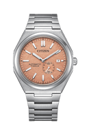 Citizen Zenshin NJ0180-80Z Salmon Dial Super Titanium Automatic Men Watch