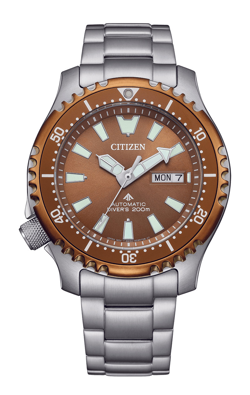 Citizen Promaster NY0164-65X Fugu Automatic Diver Brown Dial Men Watch