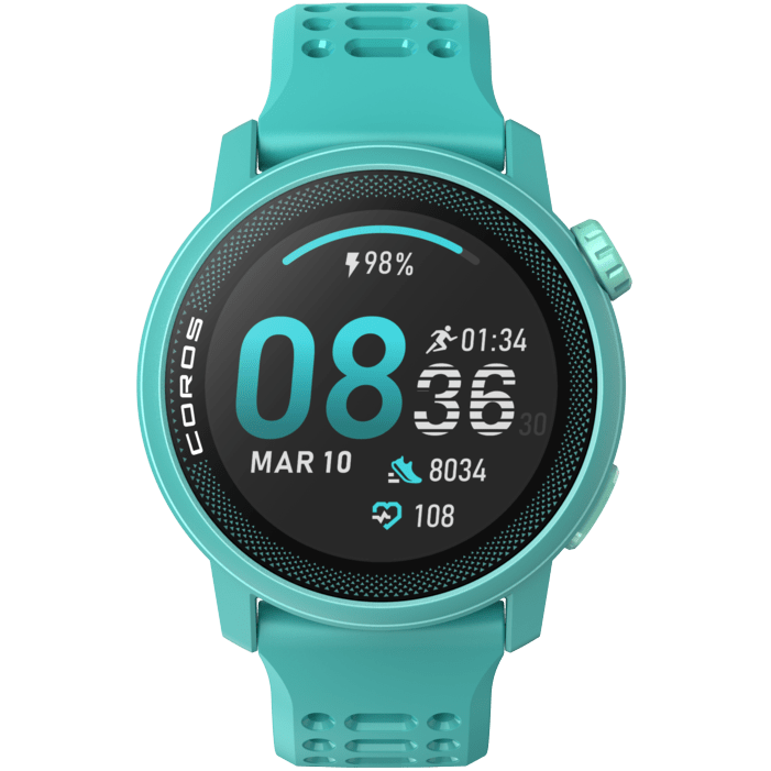 Coros Pace 3 Lightest Running GPS Smartwatch - Emerald Silicone