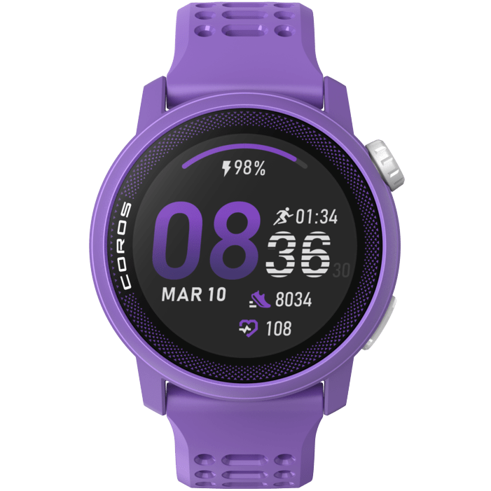 Coros Pace 3 Lightest Running GPS Smartwatch - Violet Silicone