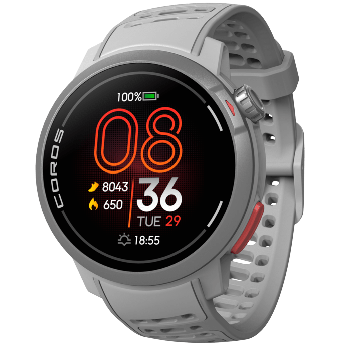 Coros Pace Pro Lightest Running GPS Smartwatch - Grey Silicone