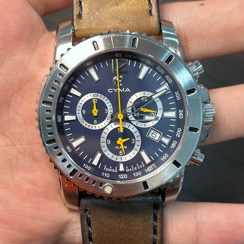 [Pre-Owned] Cyma 02-0471 Quartz Chronograph Men Watch