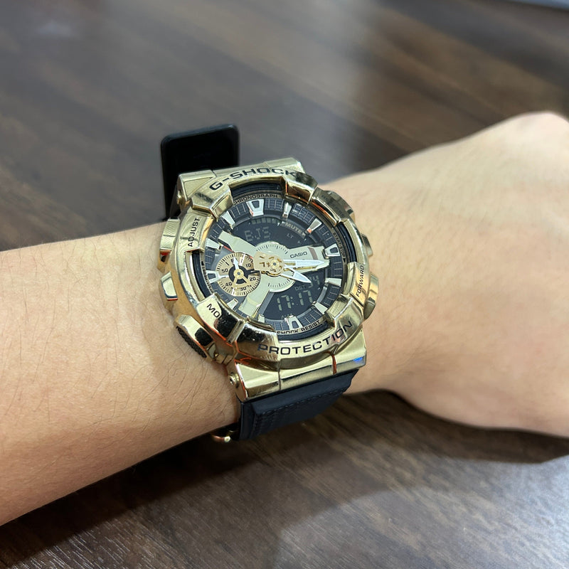 [Pre-Owned] Casio G-Shock GM-110G-1A9 Gold Metal Men Watch
