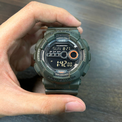 [Pre-Owned] Casio G-Shock GD-100MS-3 Green Digital Men Watch