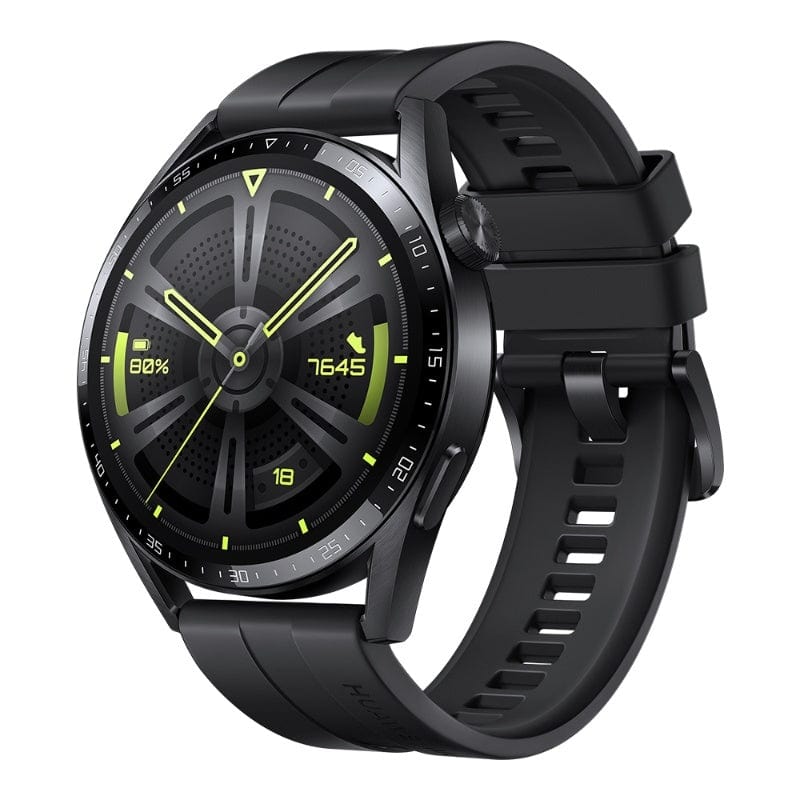 Huawei GT 3 Black Rubber Strap 46mm Smartwatch