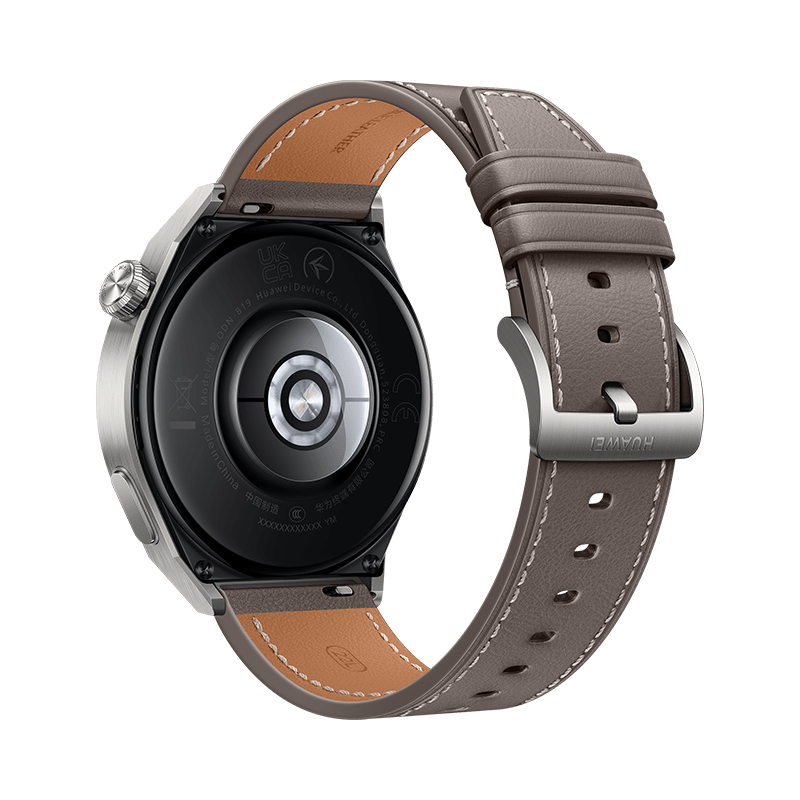 Huawei GT 3 Pro 46mm Titanium Grey Leather Strap Smartwatch