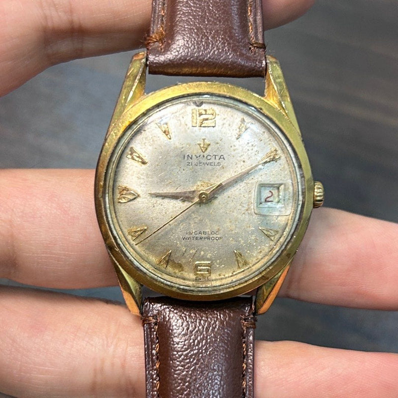 [Pre-Owned] Invicta Vintage Manual Winding Mechanical Watch