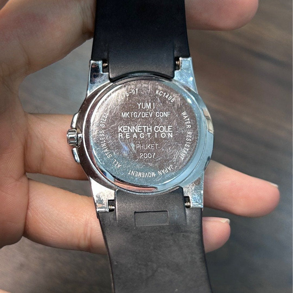 Watches Reloj Reaction Kenneth Cole Stainless Steel Back Pre-Owned