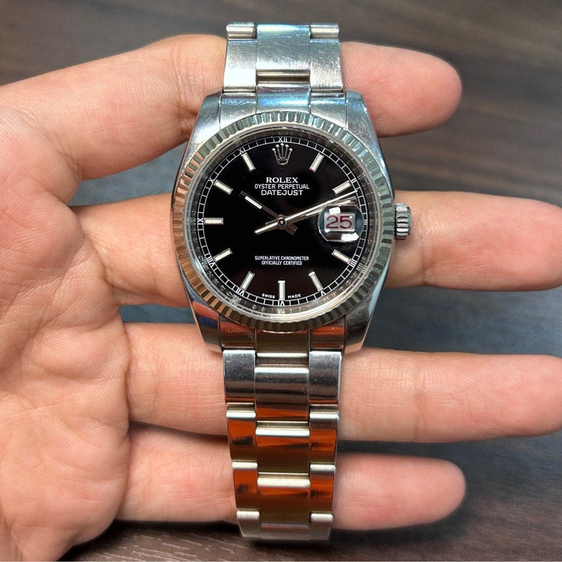 Datejust 36mm Oyster Date Rolex Used Pre Owned Datejust 36mm Pre