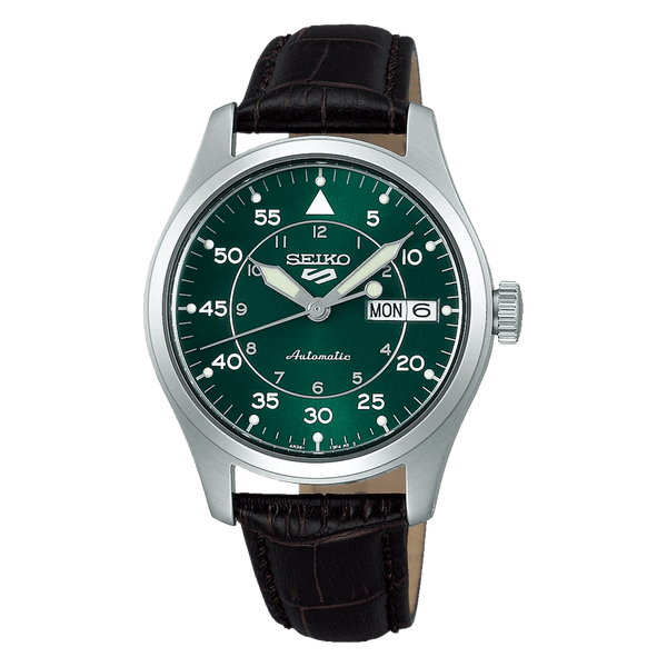 Seiko 5 SRPJ89K1 36mm Leather Strap Automatic Unisex Watch