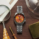 Seiko 5 SSK005K1 Orange GMT Automatic Stainless Steel Men Watch