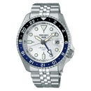 Seiko 5 Sport SSK033K1 White Dial GMT Automatic Steel Men Watch 