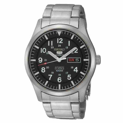 Seiko 5 SNZG13K1 Automatic Black Dial Stainless Steel Men Watch