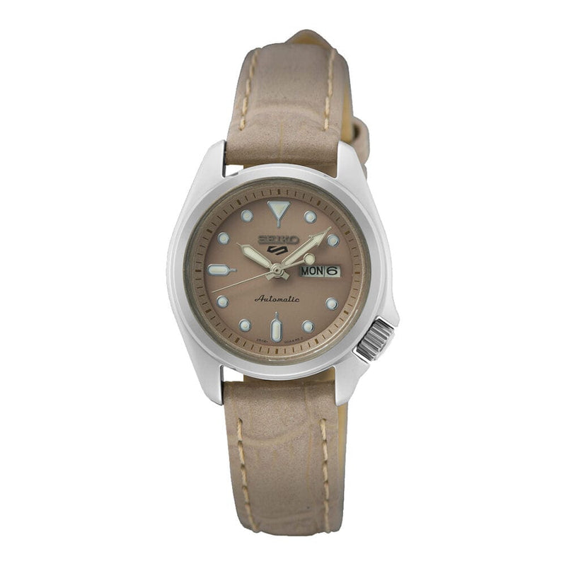 Seiko 5 Sports SRE005K1 Automatic Beige Leather Women Watch Malaysia