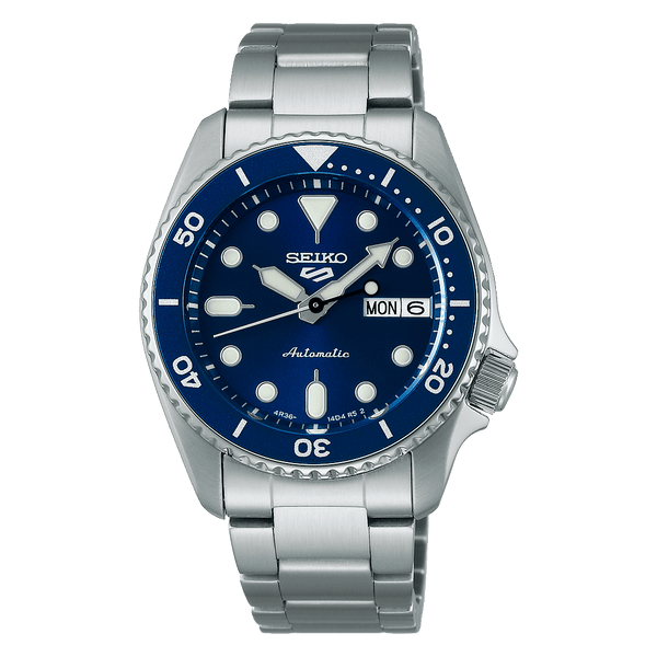 Seiko 5 Sports 38mm SRPL77K1 Blue Dial Steel Automatic Unisex Watch