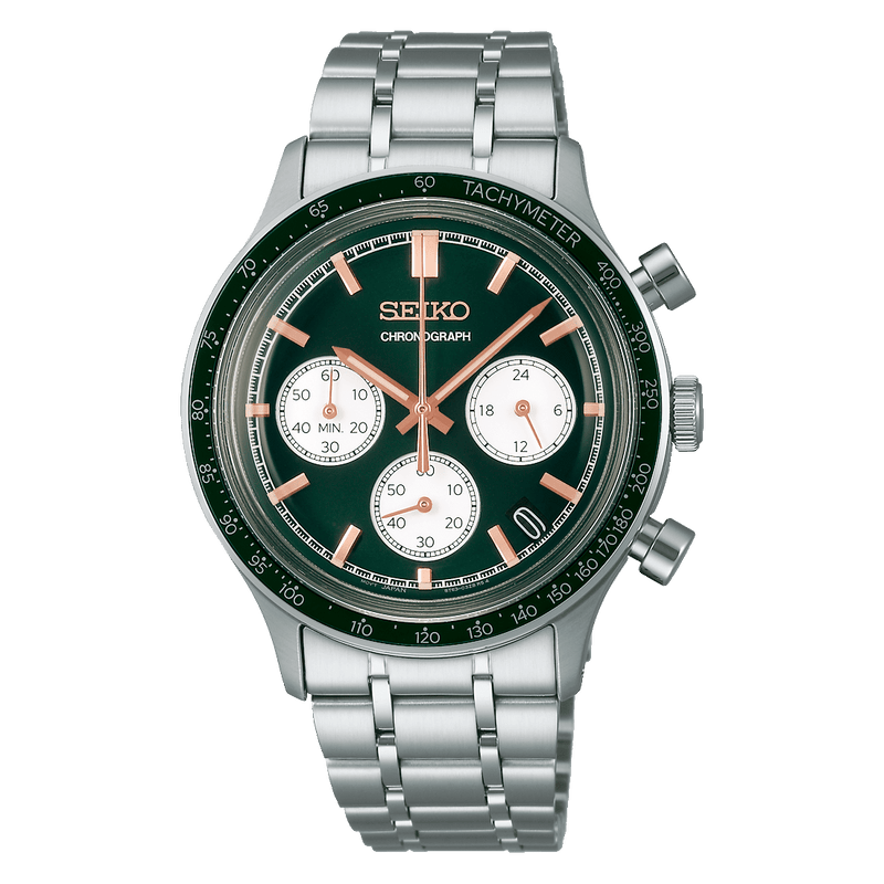 Seiko Conceptual Regular SSB481P1 Green Quartz Chronograph Men Watch