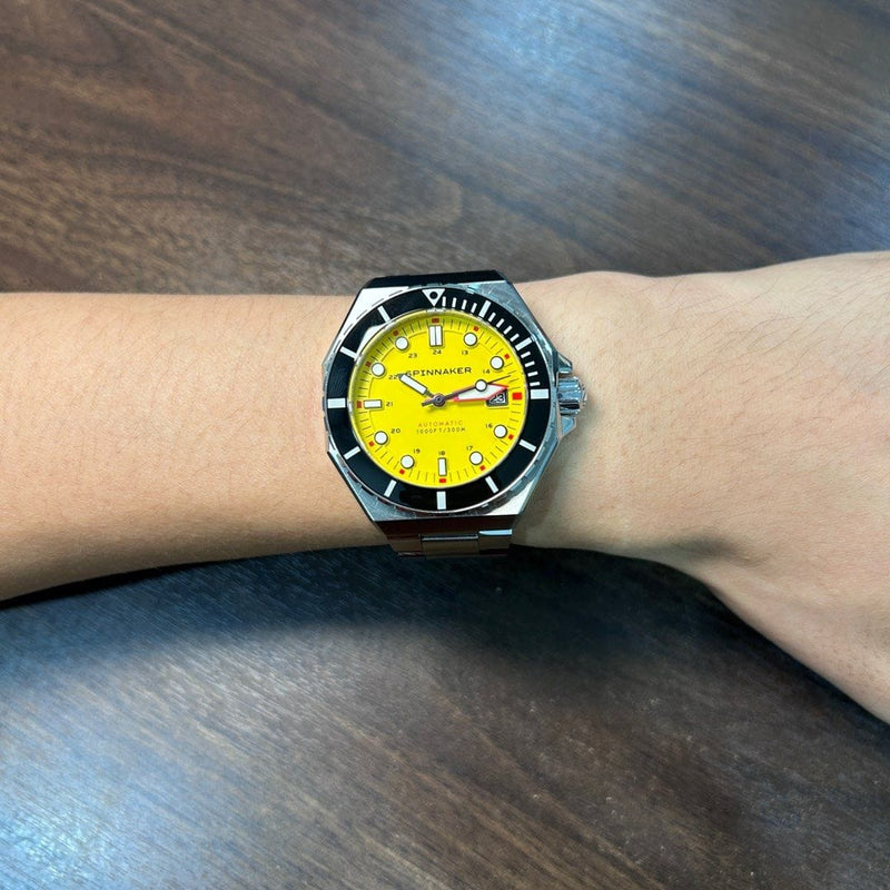 [Pre-Owned] Spinnaker Dumas SP-5081-II Hornet Yellow Automatic Men Watch