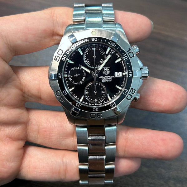 [Pre-Owned] Tag Heuer Aquaracer Automatic Chronograph CAF2110 Men Watch