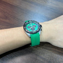 [Pre-Owned] Tag Heuer Formula 1 CAZ101AP Green Rubber Quartz Chronograph Men Watch