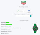 [Pre-Owned] Tag Heuer Formula 1 CAZ101AP Green Rubber Quartz Chronograph Men Watch