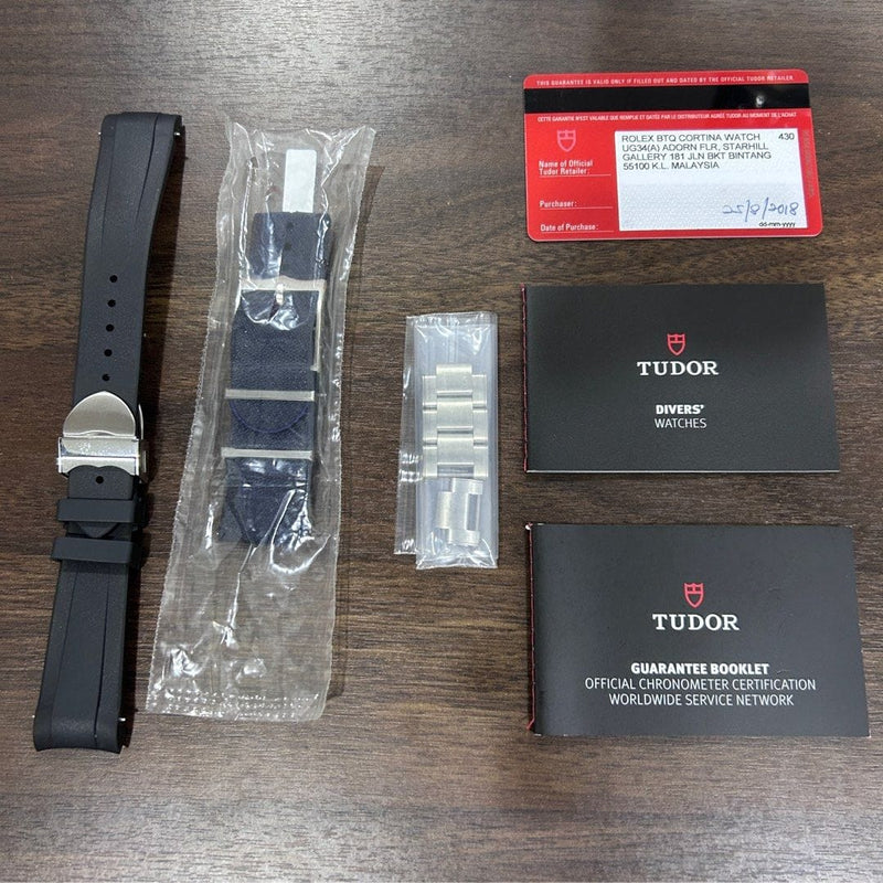 [Pre-Owned] Tudor Black Bay M79230B Blue Automatic Diver Men Watch