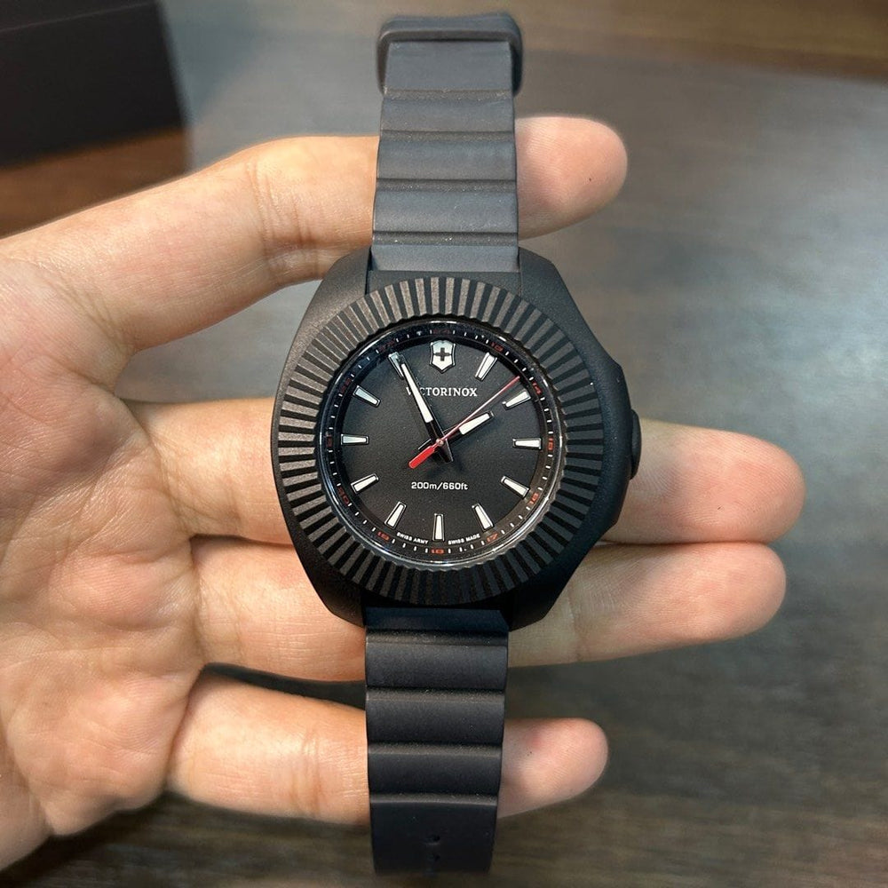 Pre-Owned] Victorinox INOX V 241768 Black Quartz Women Watch