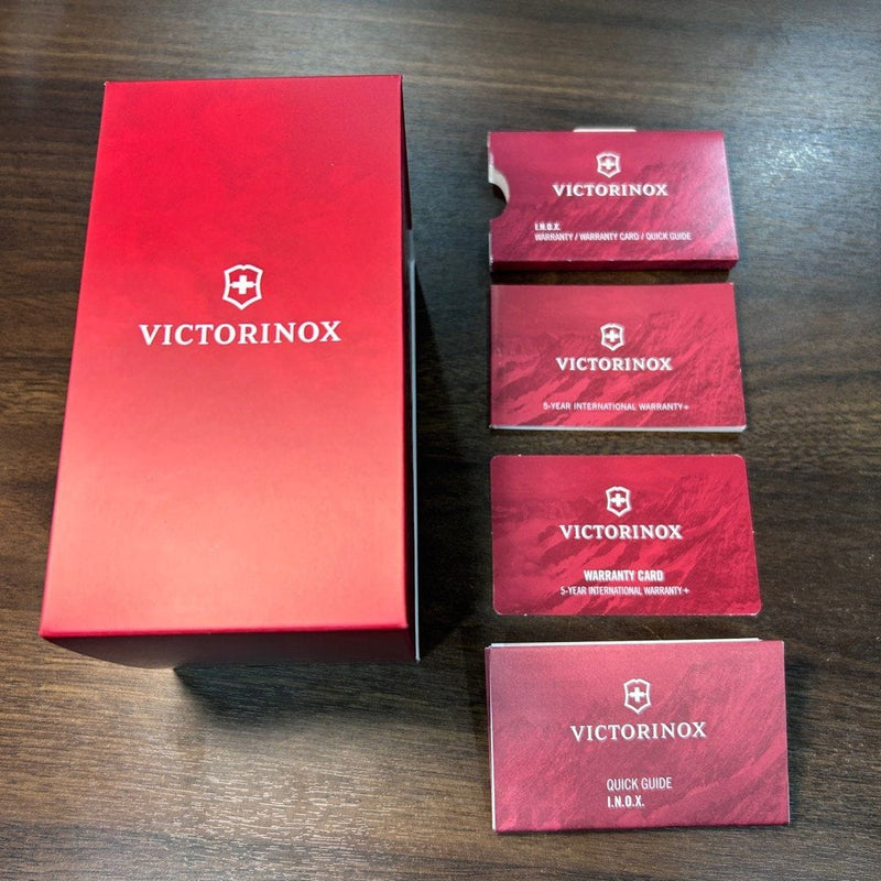 [Pre-Owned] Victorinox I.N.O.X 241986 Red Quartz Chronograph Rubber Men Watch