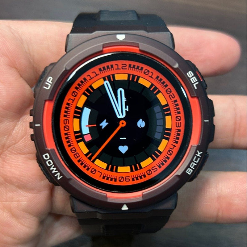 [Pre-Owned] Amazfit Active Edge Lifestyle Smartwatch (Lava Black)