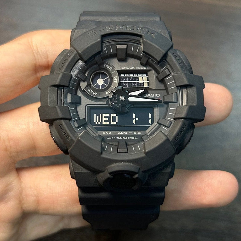 [Pre-Owned] Casio G-Shock 35th Anniversary GA-735A-1A Black Men Watch