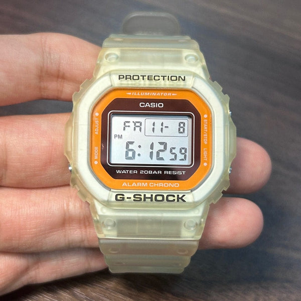 [Pre-Owned] Casio G-Shock DW-5600LS-7 Jelly Transparent Watch