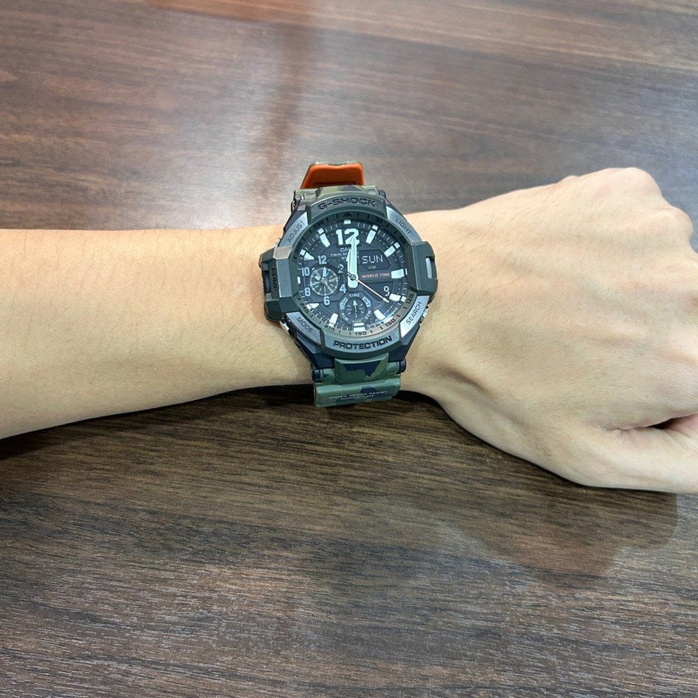 Pre-Owned] Casio G-Shock Gravitymaster GA-1100SC-3A Green Men Watch