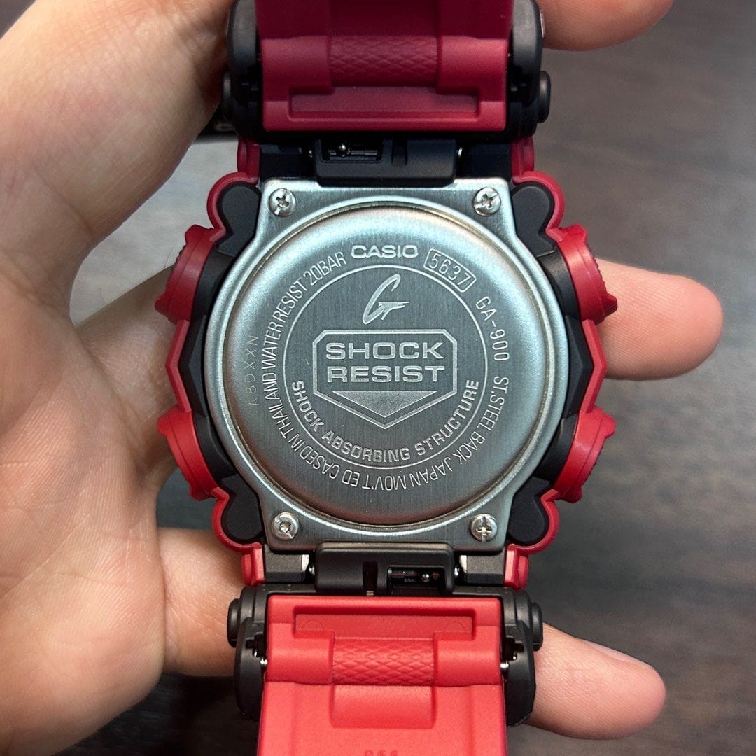 [Pre-Owned] Casio G-Shock GA-900-4A Red Analog-Digital Men Watch