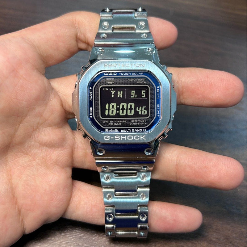 Pre Owned Casio G Shock GMW B5000 2JF Full Metal Square Men Watch