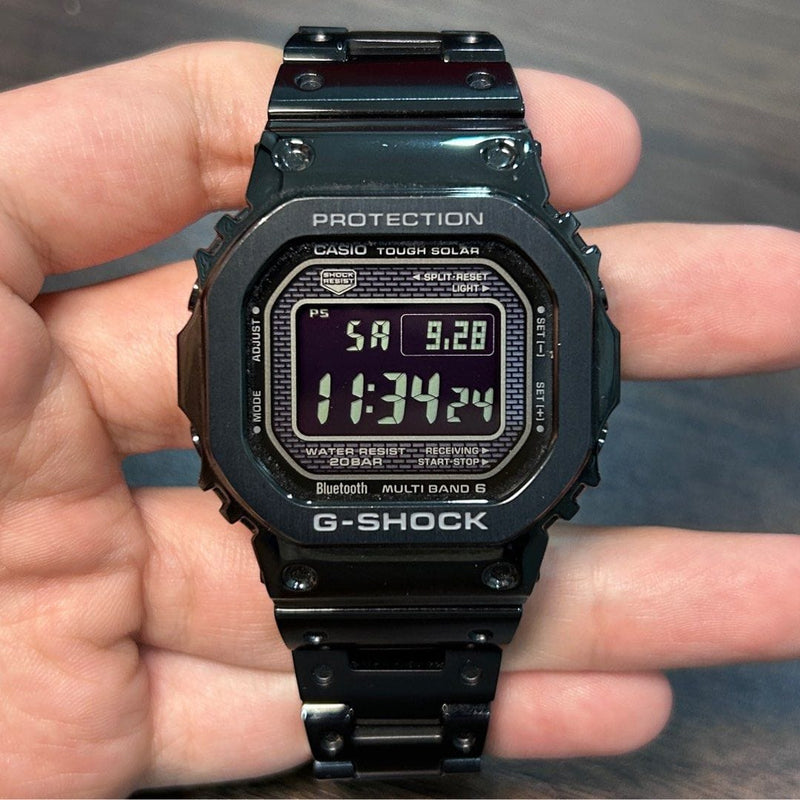 Black G Shock Metal Casio G-Shock Utility Metal Black Red Watch GM