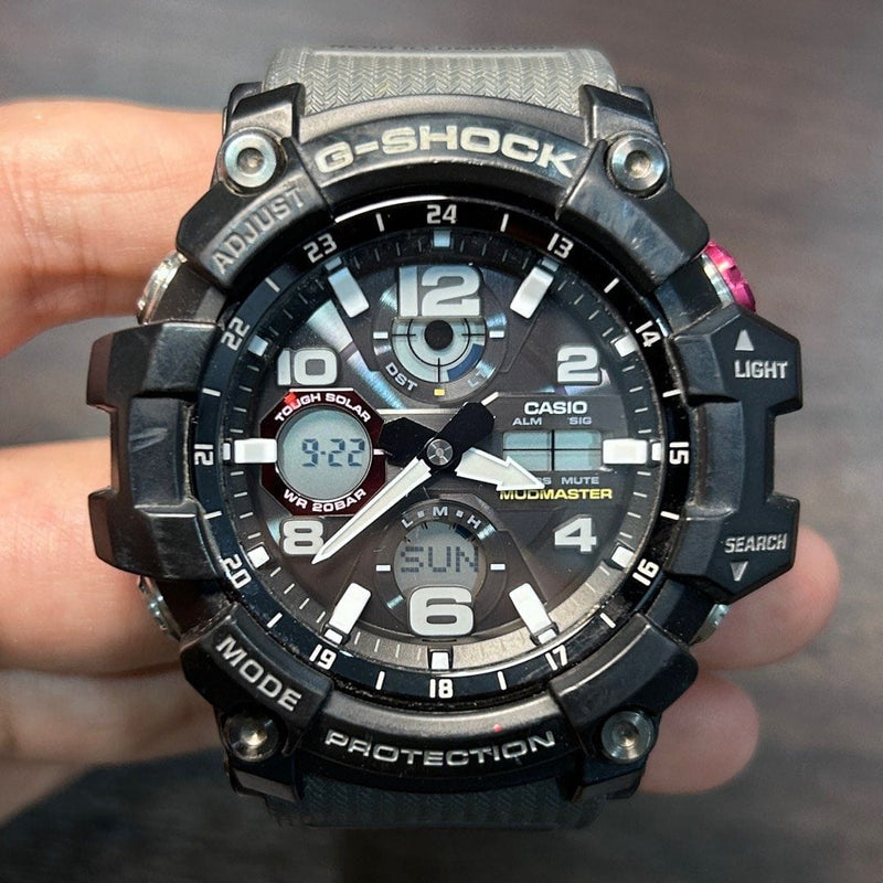 Pre Owned Casio G Shock Mudmaster GSG 100 1A8 Tough Solar Men Watch