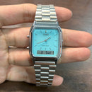 [Pre-Owned] Casio Vintage AQ-230A-2A2MQY Turquoise Blue Unisex Watch