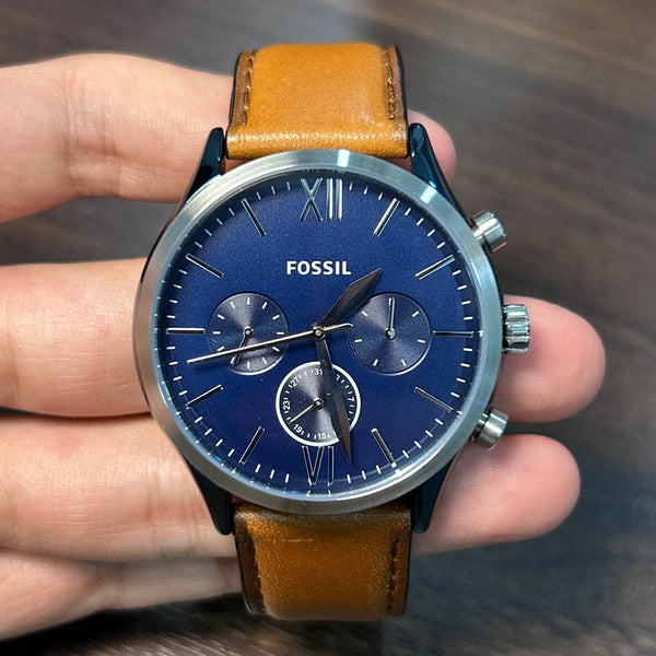 [Pre-Owned] Fossil BQ2402 Fenmore Leather Quartz Men Watch