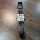 [Pre-Owned] Fossil ME3082 Modern Machine Black Leather Skeleton Automatic Men Watch