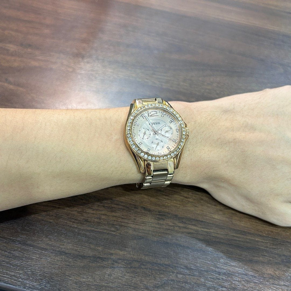 Pre-Owned] Fossil Riley ES2811 Rose Gold Stainless Steel  display picture 1
