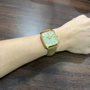 [Pre-Owned] Omega Vintage Seamaster TV 166.042 Square Automatic Men Watch