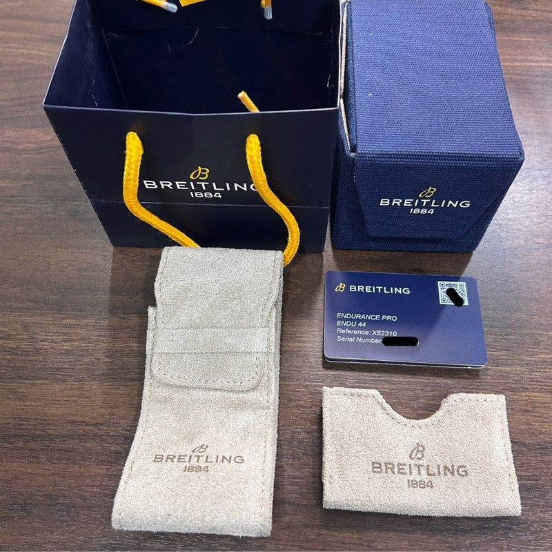 [Pre-Owned] Breitling Endurance Pro 44 Red Carbon Quartz Chronograph Men Watch