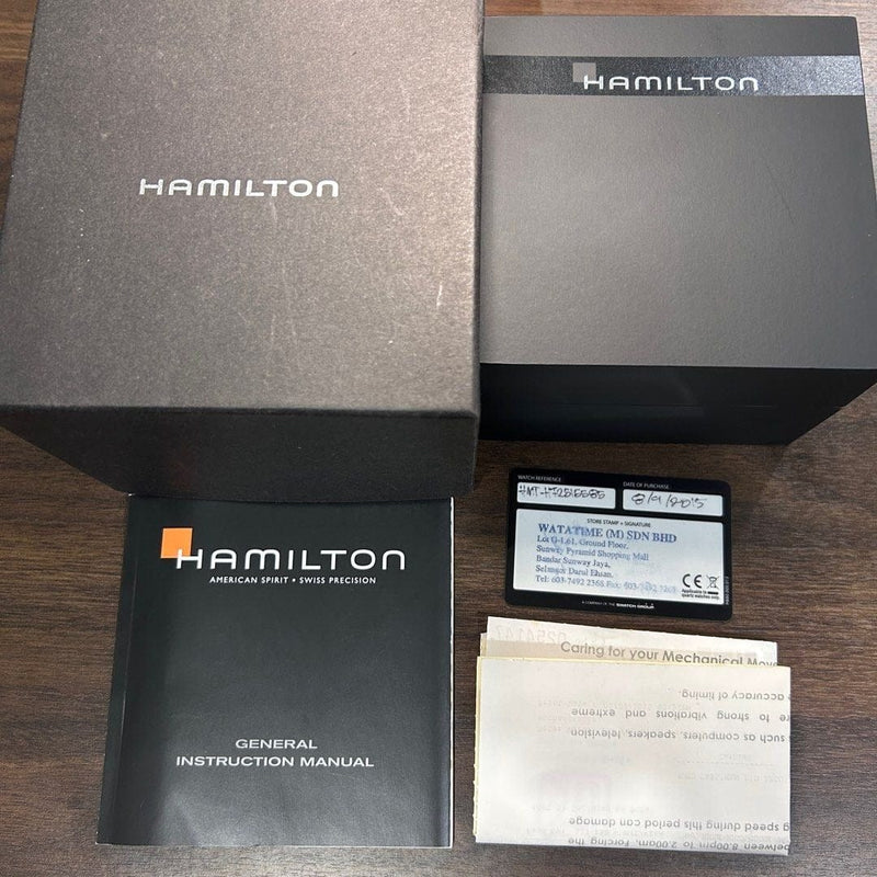 [Pre-Owned] Hamilton Khaki Field Skeleton Automatic Men Watch